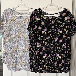 LC Lauren Conrad Floral Blouse Bundle